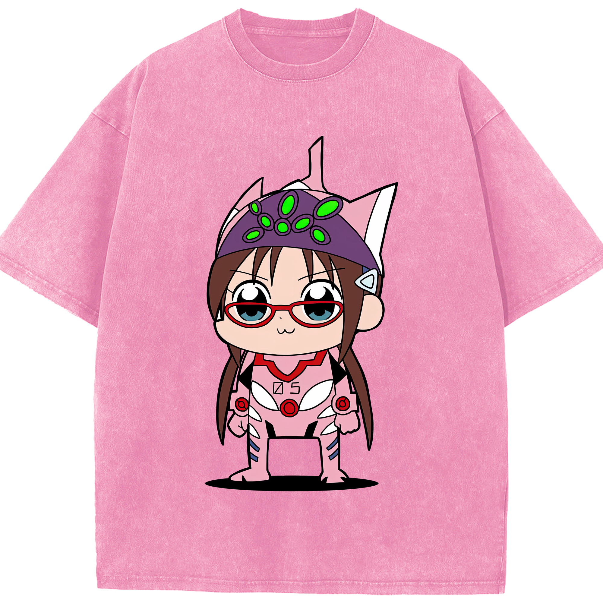 （画像用） EVA 新世紀エヴァンゲリオン 綿100% ヴィンテージ風 半袖Tシャツ（フロントプリント）